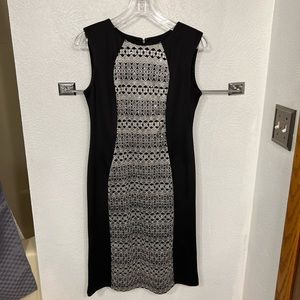 R&M Cocktail Sz 6 Sleeveless Formal Hourglass Evening Dress Rhinestones Sequin